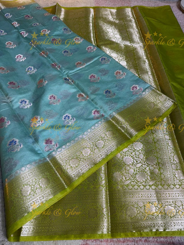 Exquisite Banarasi Silk Saree with Meena Zari Work