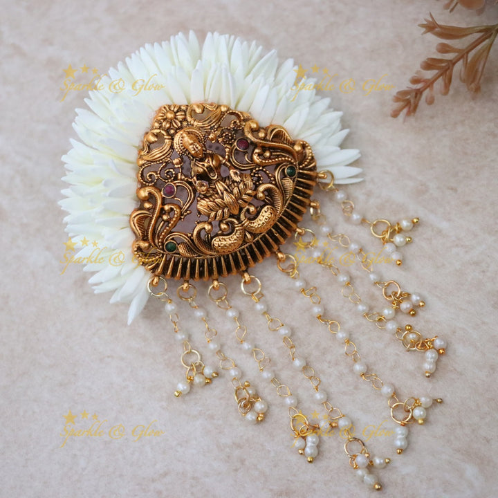 Exquisite Temple Gold Jewelry - Perfect Bridal Hair Clip