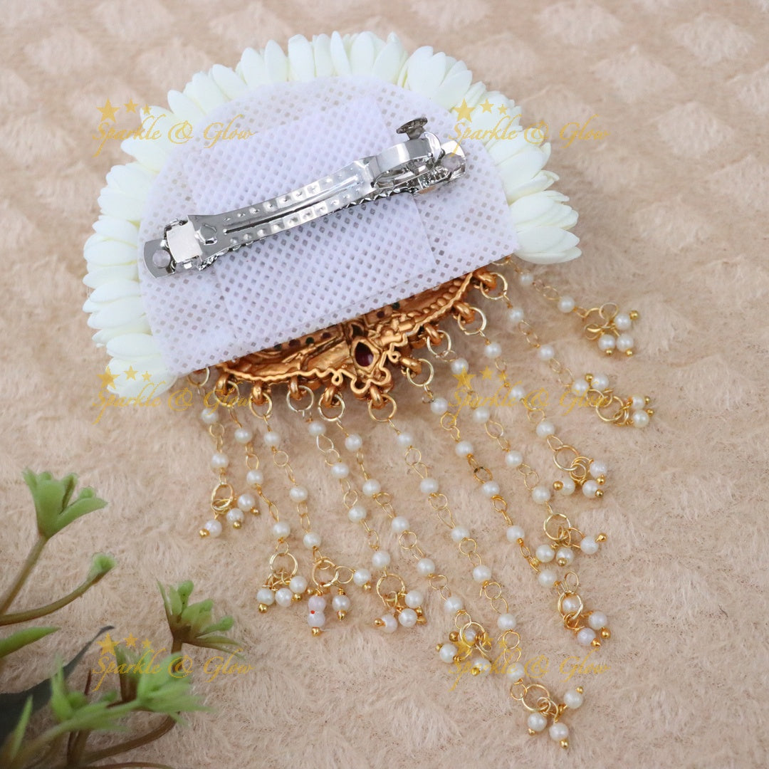 Exquisite Temple Gold Hair Clip - Festive Collection