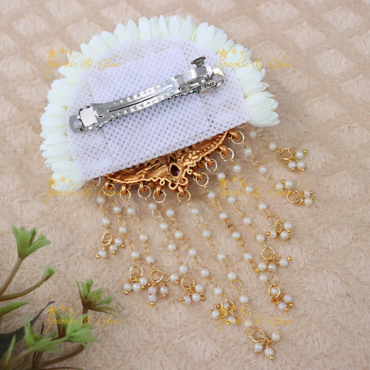 Exquisite Temple Gold Hair Clip - Festive Collection