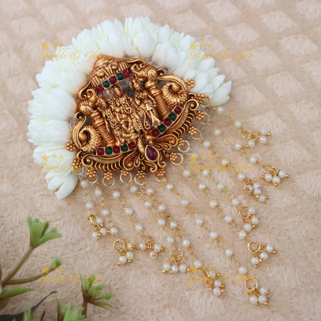 Exquisite Temple Gold Hair Clip - Festive Collection