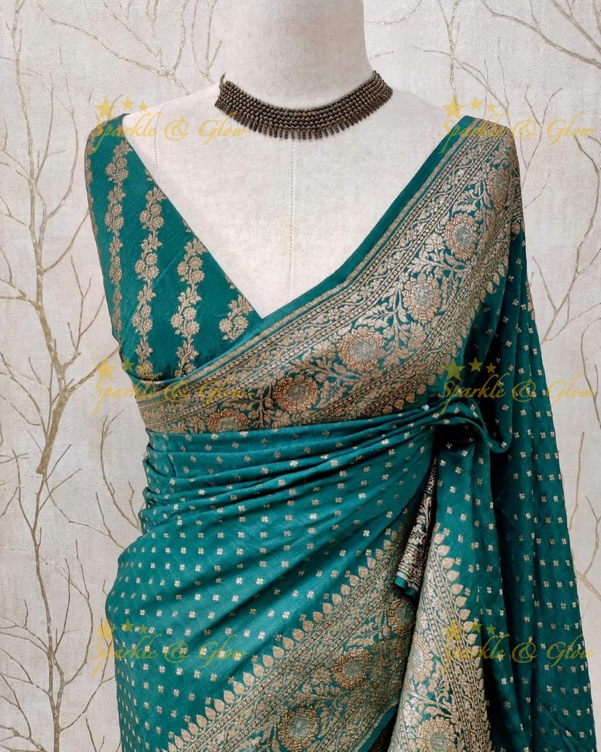 Exquisite Banarasi Saree with Intricate Zari Work
