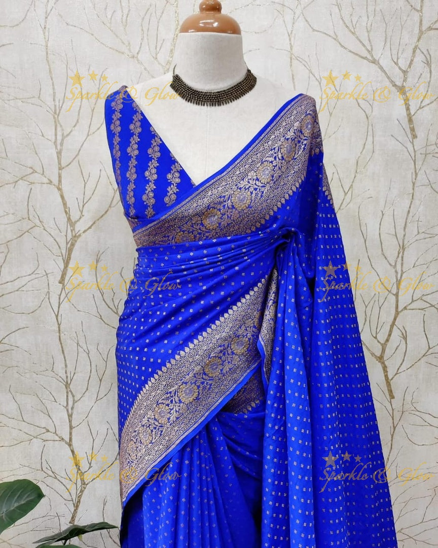 Exquisite Banarasi Saree with Intricate Zari Work