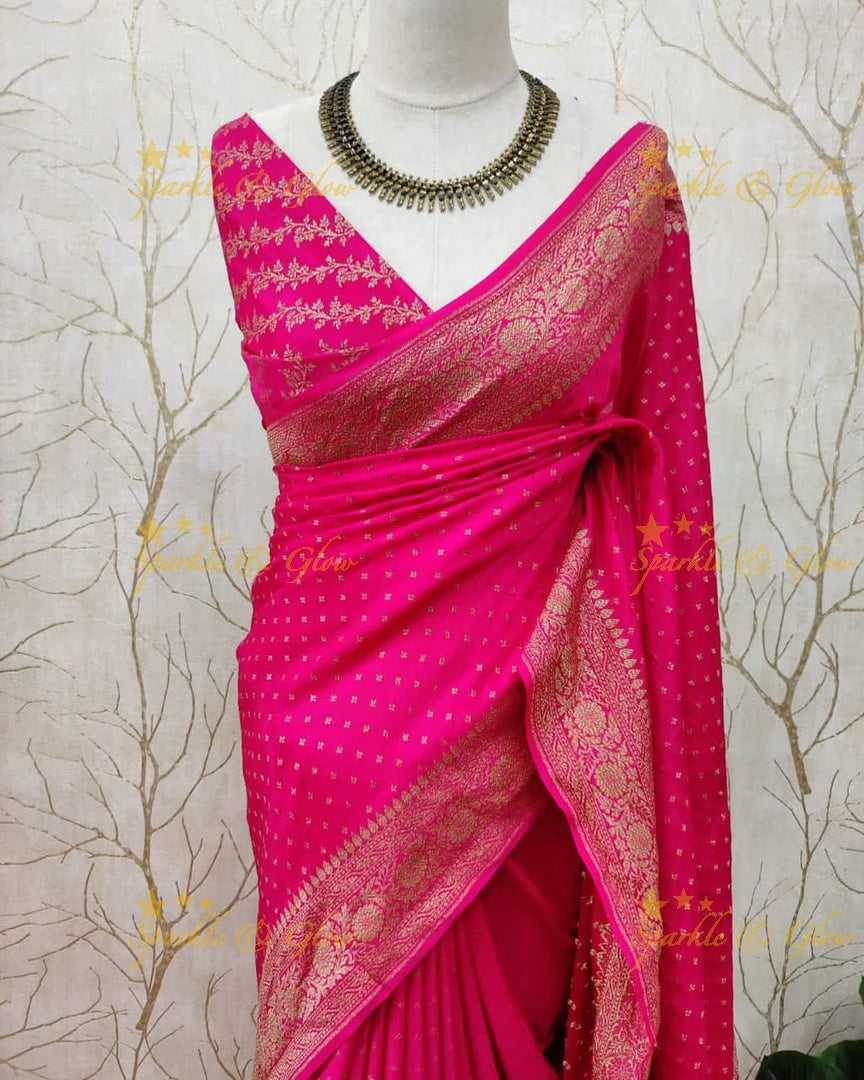 Exquisite Banarasi Saree with Intricate Zari Work