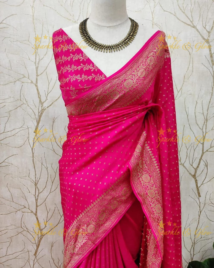 Exquisite Banarasi Saree with Intricate Zari Work