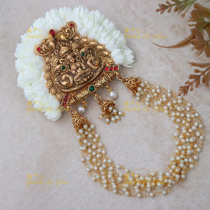 Exquisite Temple Hair Clip for Weddings & Festive Occasions