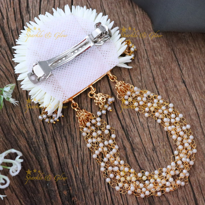 Elegant Gold Elephant Hair Clip - Perfect Festive Accessory