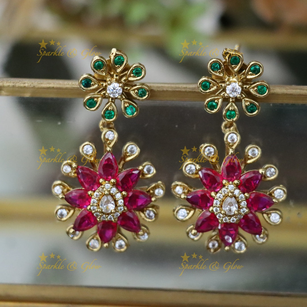 Enchanting American Diamond Necklace Set