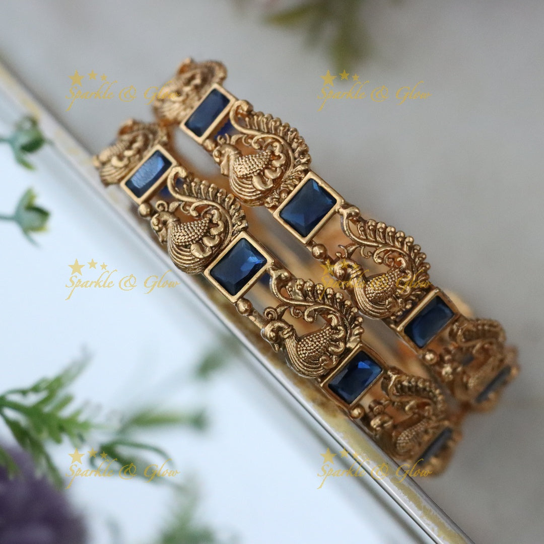 Exquisite Gold Peacock Bangles for Special Occasions