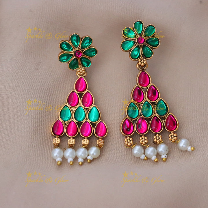 Multicolour Indian Necklace Set for Festive Glam