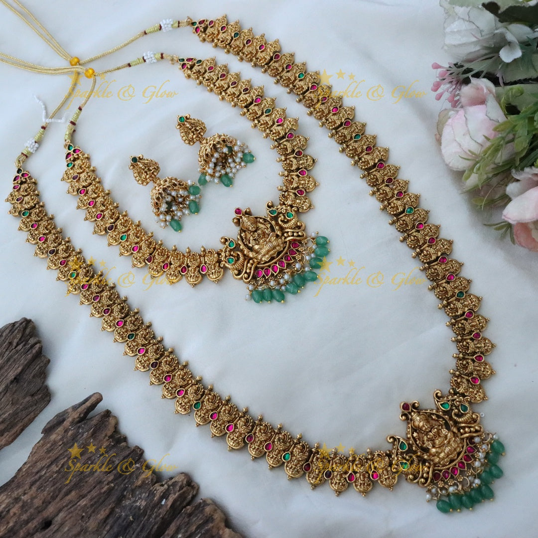Exquisite Gold-Plated Temple Bridal Jewellery Set Online
