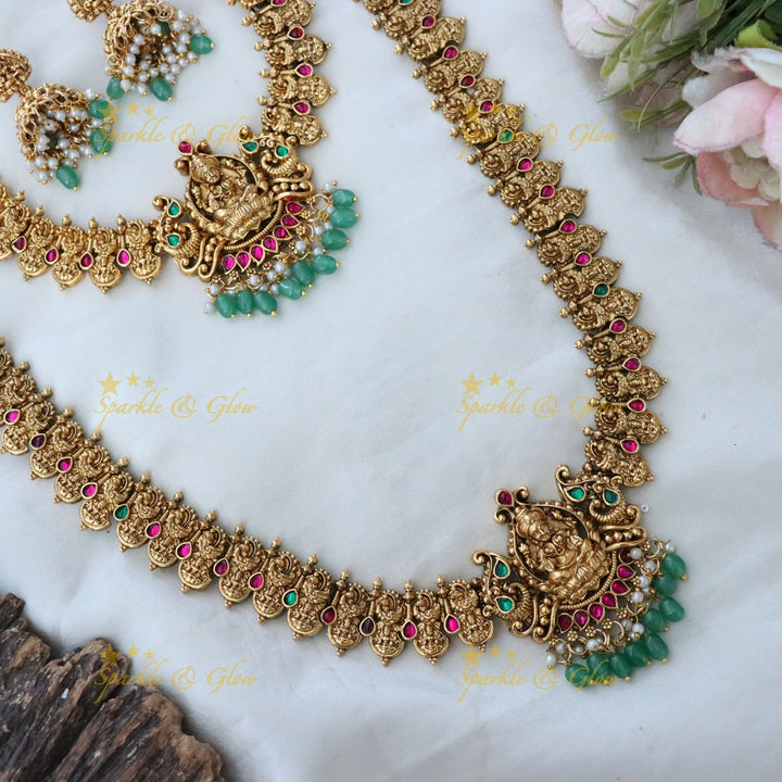 Exquisite Gold-Plated Temple Bridal Jewellery Set Online