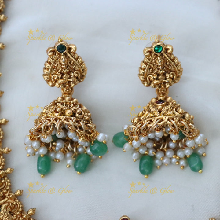 Exquisite Gold-Plated Temple Bridal Jewellery Set Online