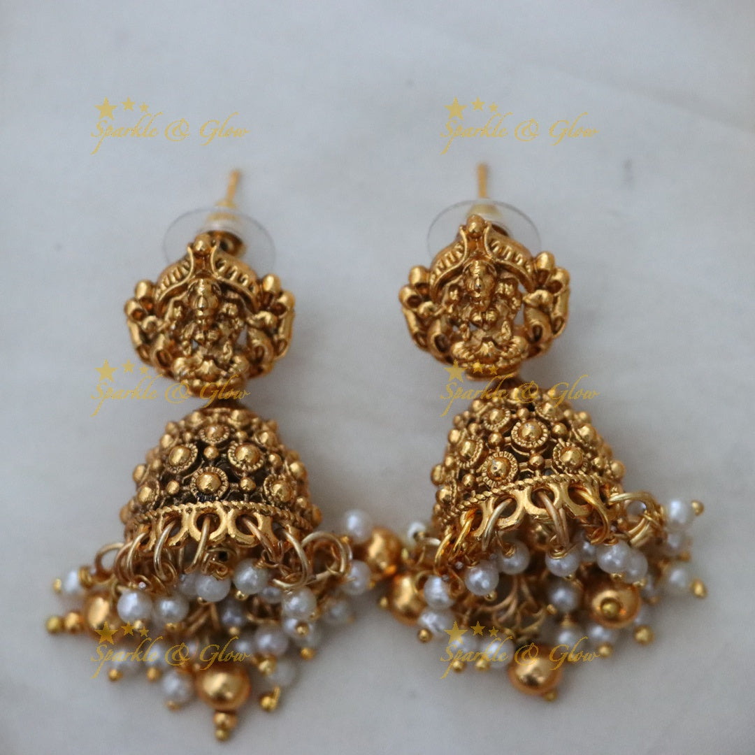 Exquisite Gold Short Temple Necklace - Ideal for Weddings