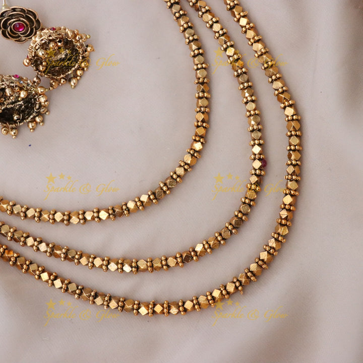 Elegant Gold Long Necklace Set for Weddings & Festivals