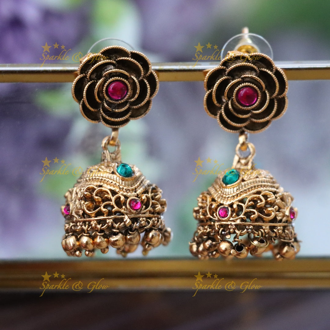 Elegant Gold Long Necklace Set for Weddings & Festivals