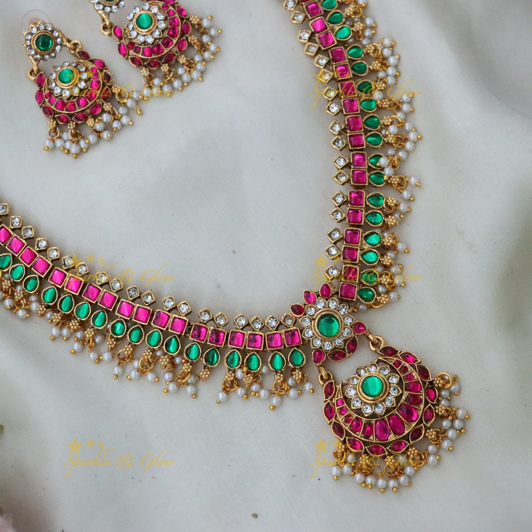Exquisite Festive Long Necklace for Indian Weddings
