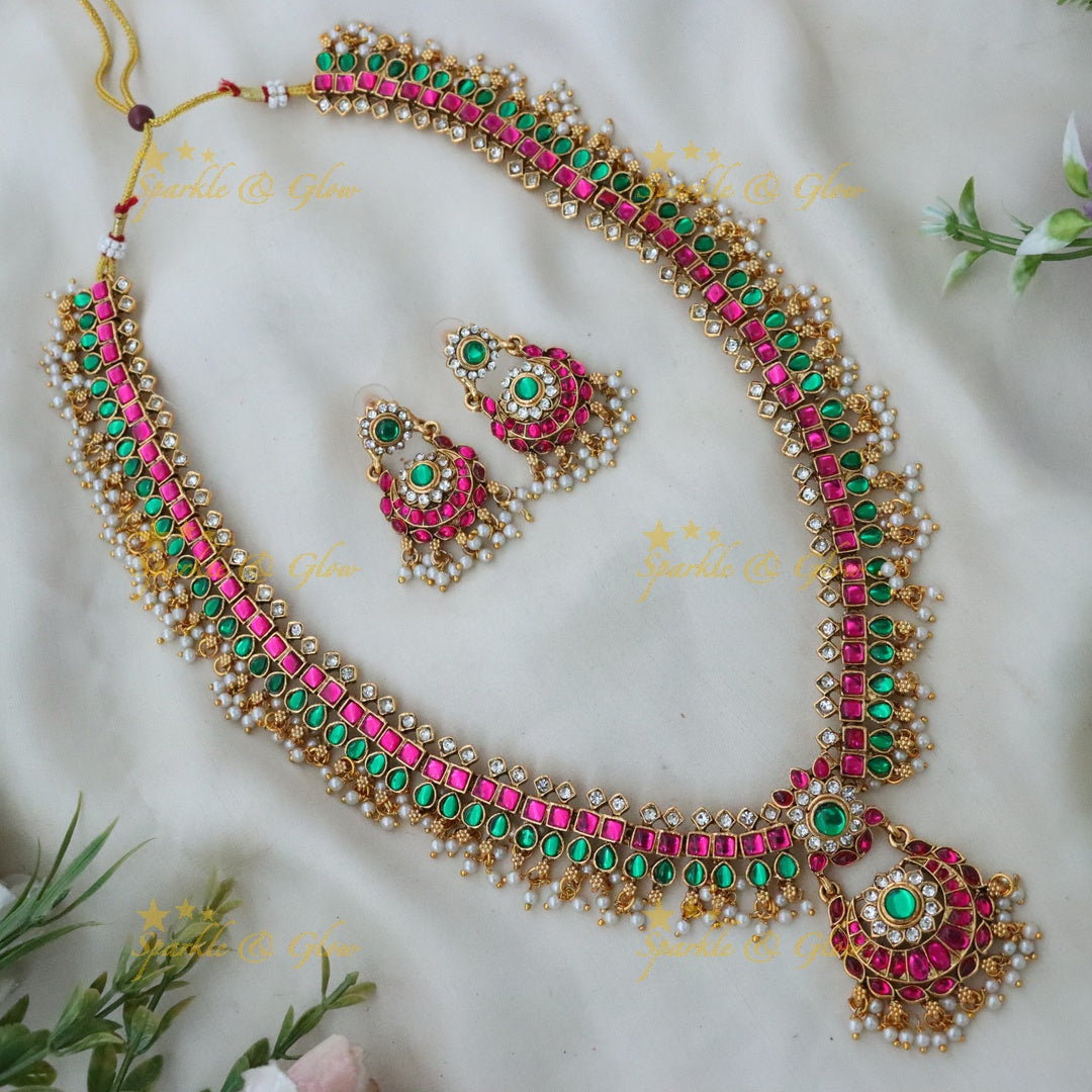 Exquisite Festive Long Necklace for Indian Weddings