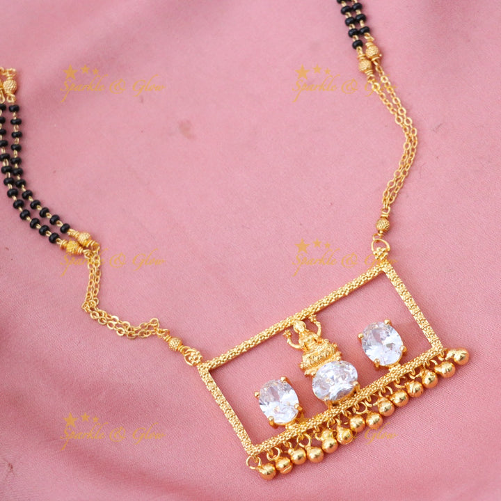 Exquisite Gold Mangalsutra - Temple Collection Necklace