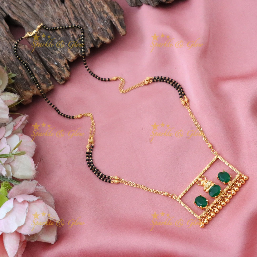 Exquisite Gold Mangalsutra - Temple Collection Necklace