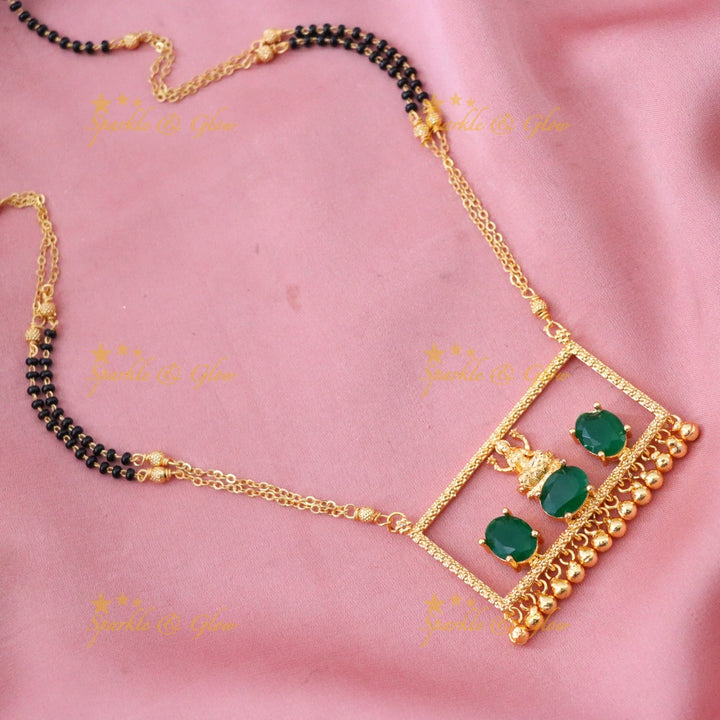 Exquisite Gold Mangalsutra - Temple Collection Necklace