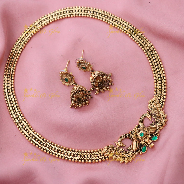 Elegant Short Gold Necklace for Wedding Celebrations