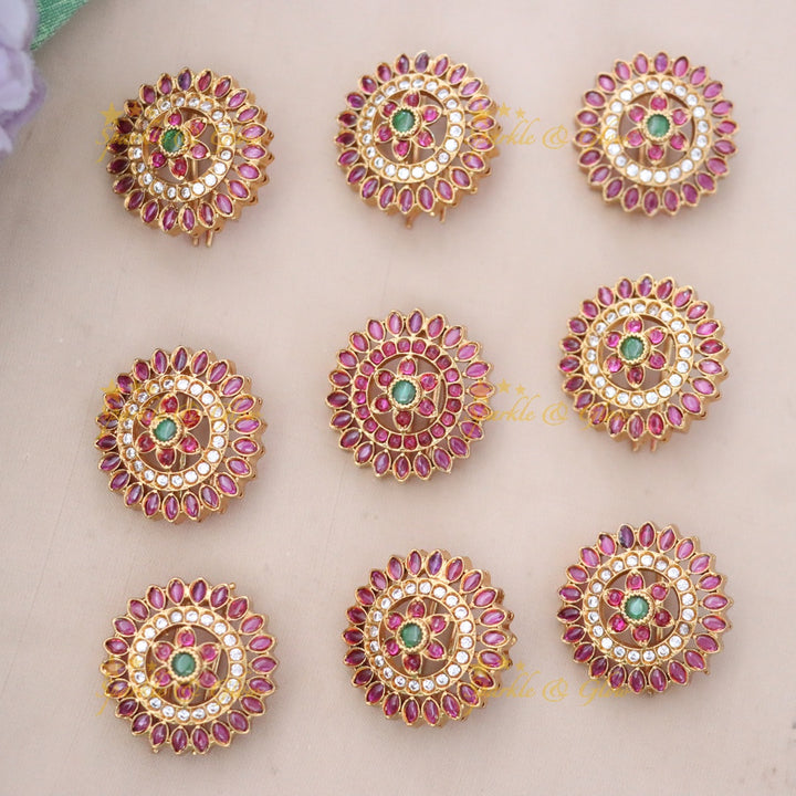 Elegant Festive Floral Hair Pin for Weddings