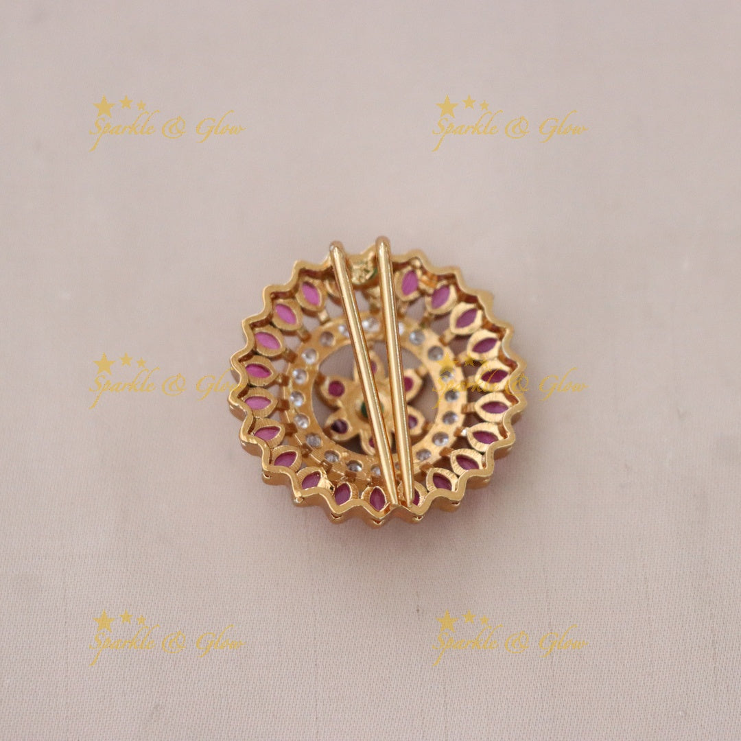 Elegant Festive Floral Hair Pin for Weddings
