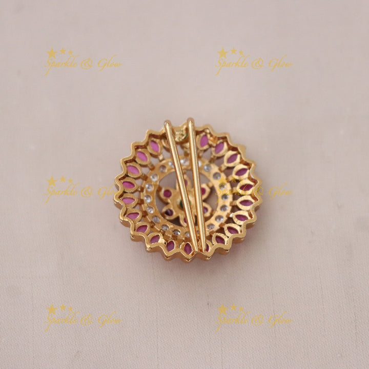 Elegant Festive Floral Hair Pin for Weddings