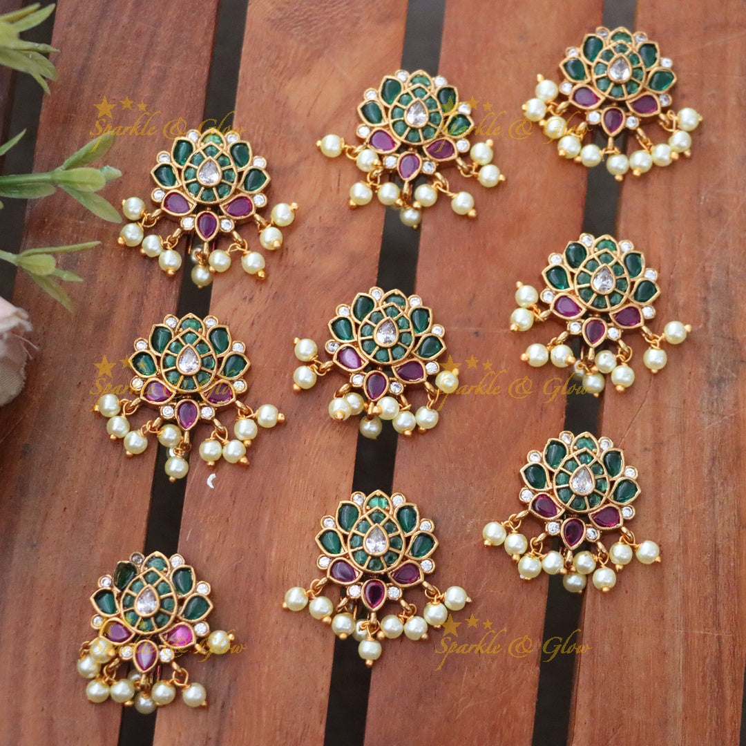 Lotus Design Hair Pins for Weddings & Festive Events