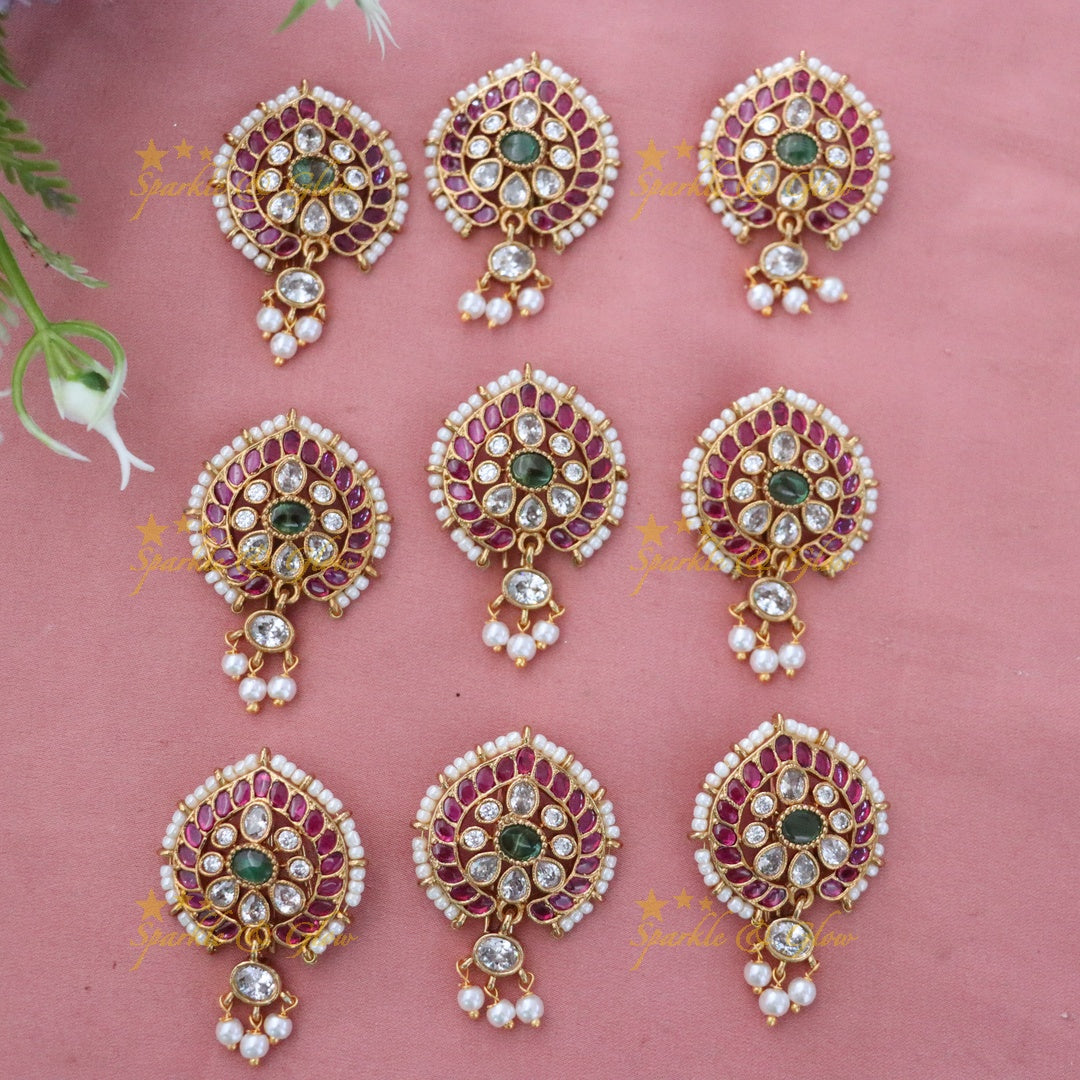 Exquisite Gemstone Festive Hair Pins Collection