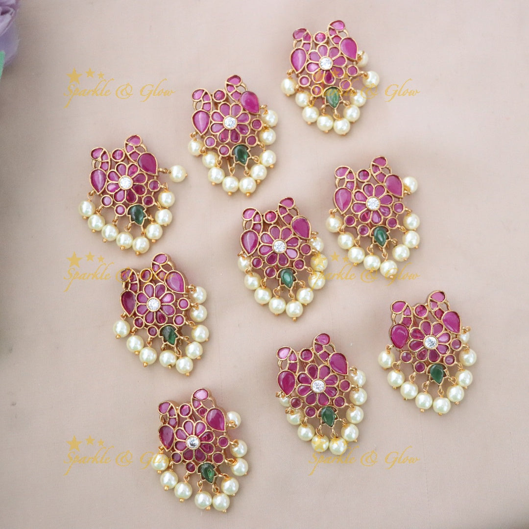 Exquisite Pearl & Floral Hair Pin for Weddings