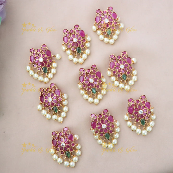 Exquisite Pearl & Floral Hair Pin for Weddings