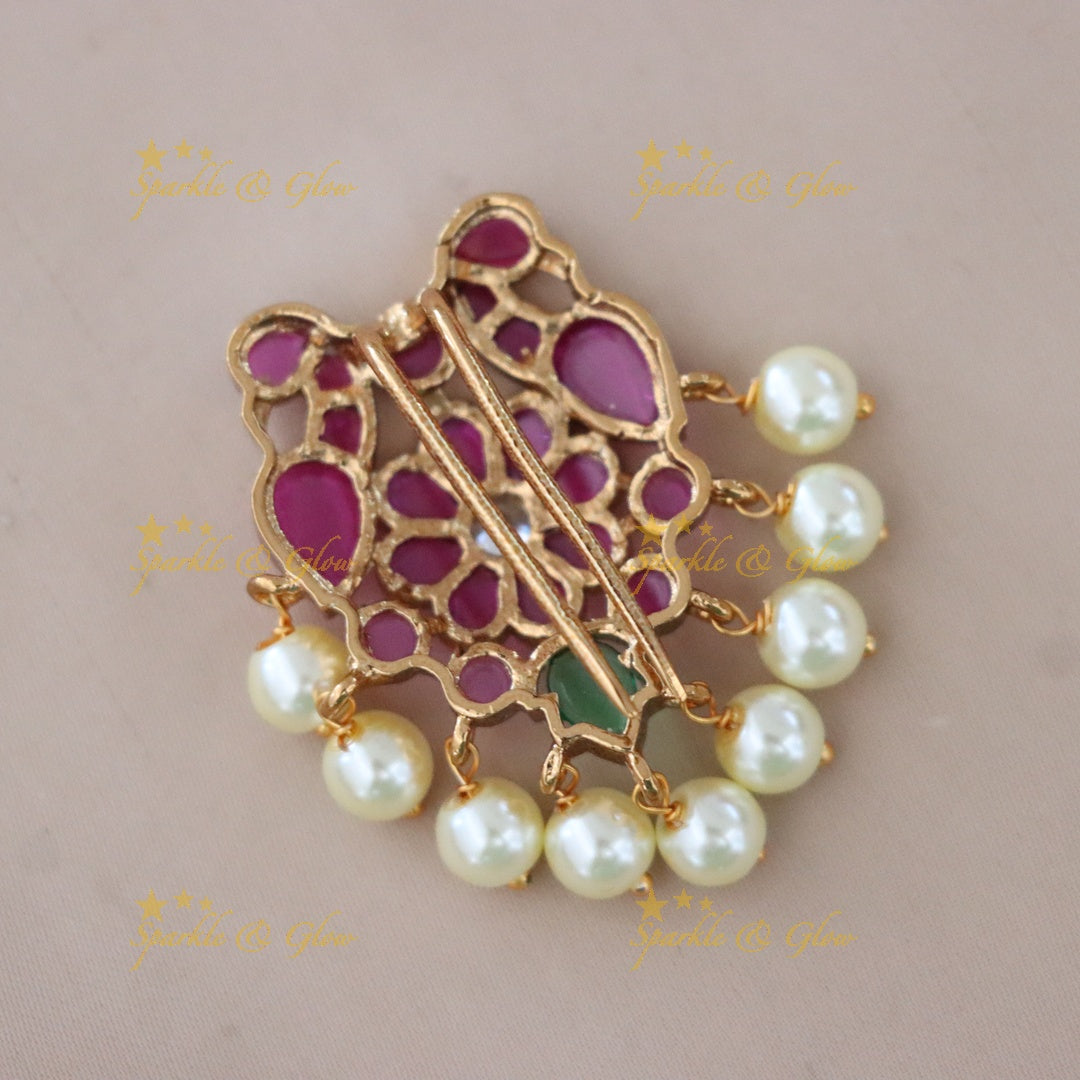 Exquisite Pearl & Floral Hair Pin for Weddings