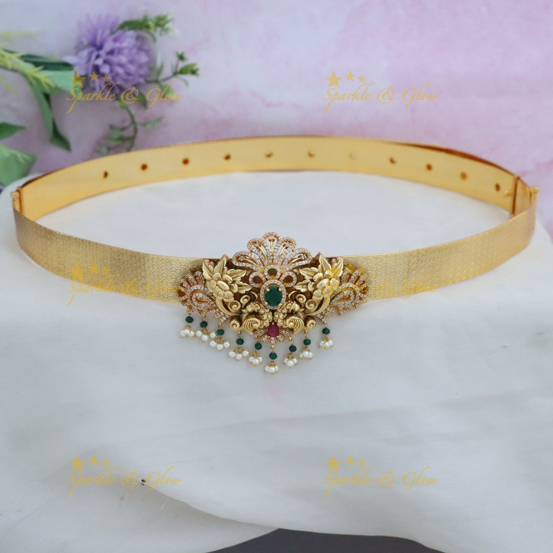 Elegant Gold Plated Bridal Belt for Festive Occasions