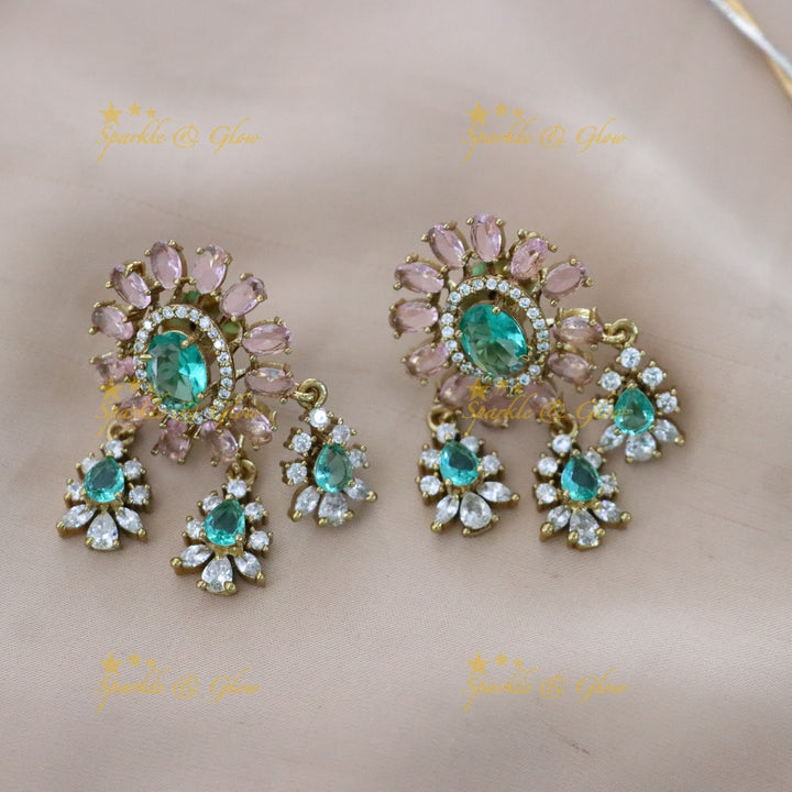 Elegant Floral Necklace Set for Festive Celebrations