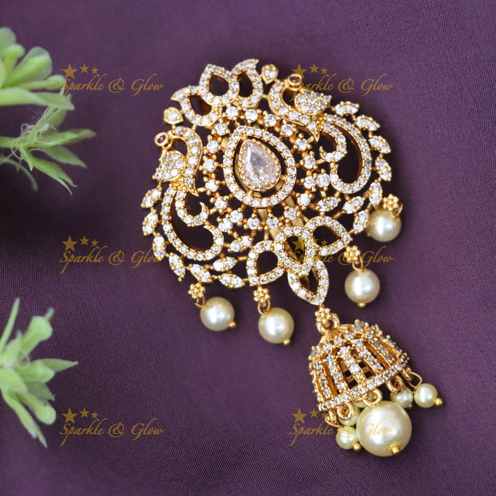 Stunning American Diamond Hairpin for Festive Occasions