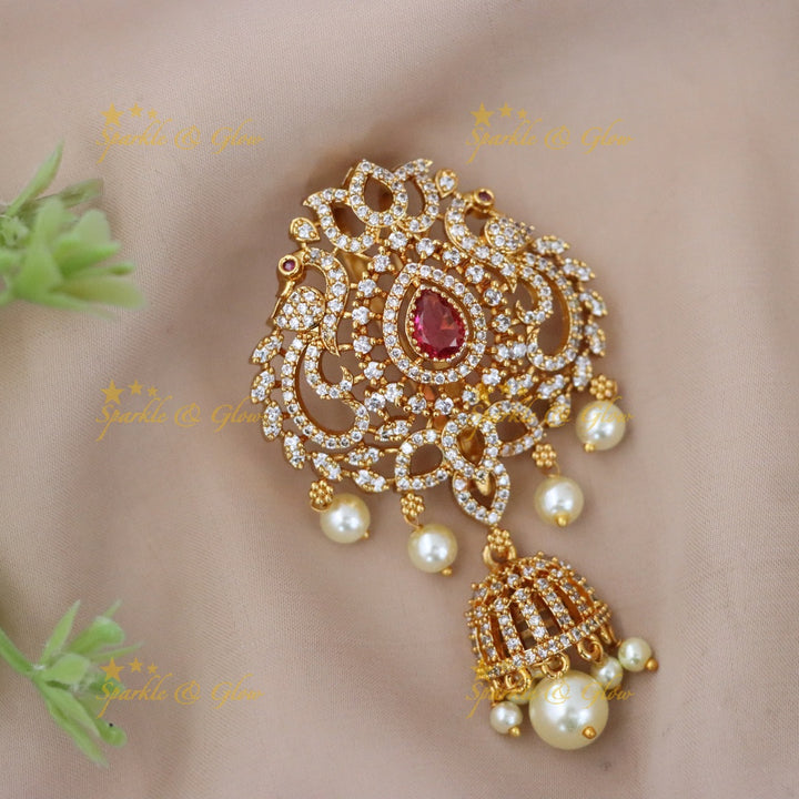 Stunning American Diamond Hairpin for Festive Occasions