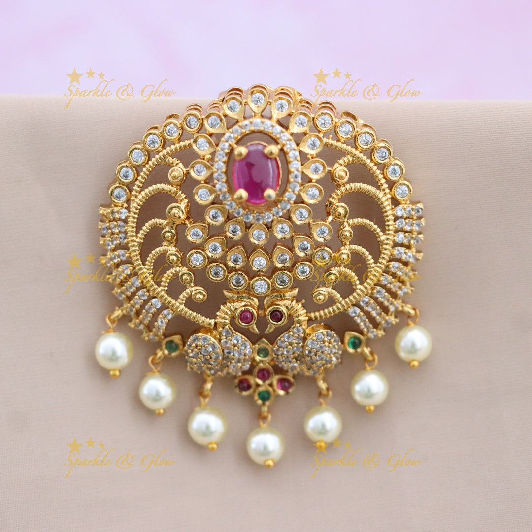 Mesmerizing American Diamond Hairpin for Special Events