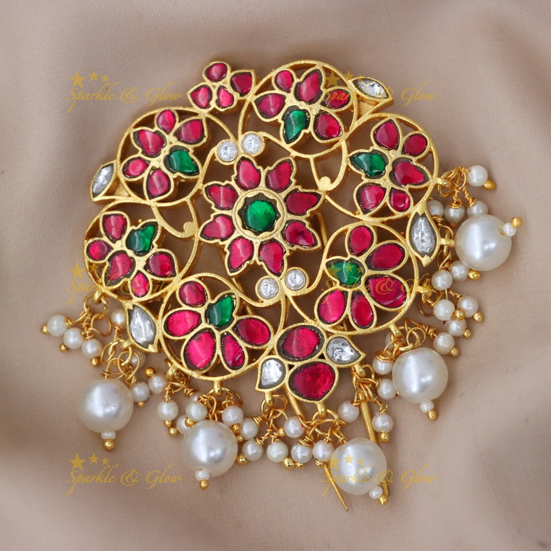 Exquisite Floral Hair Pin for Weddings & Festivals