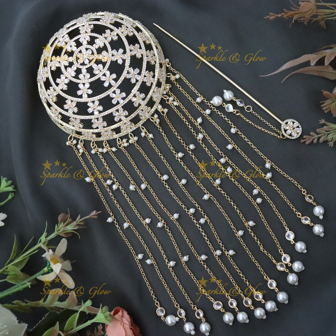Exquisite Bridal Hair Bun Decoration for Weddings