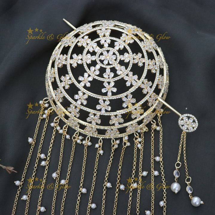 Exquisite Bridal Hair Bun Decoration for Weddings