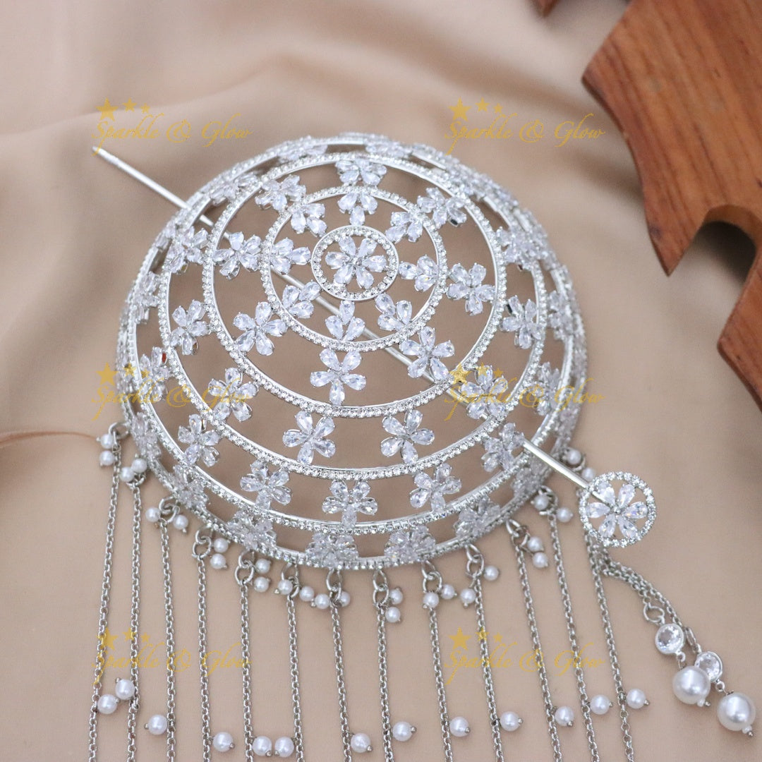 Exquisite Bridal Hair Bun Decoration for Weddings
