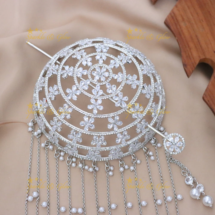Exquisite Bridal Hair Bun Decoration for Weddings