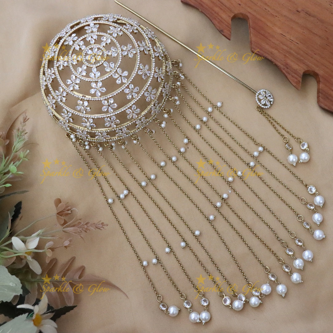 Exquisite Bridal Hair Bun Decoration for Weddings