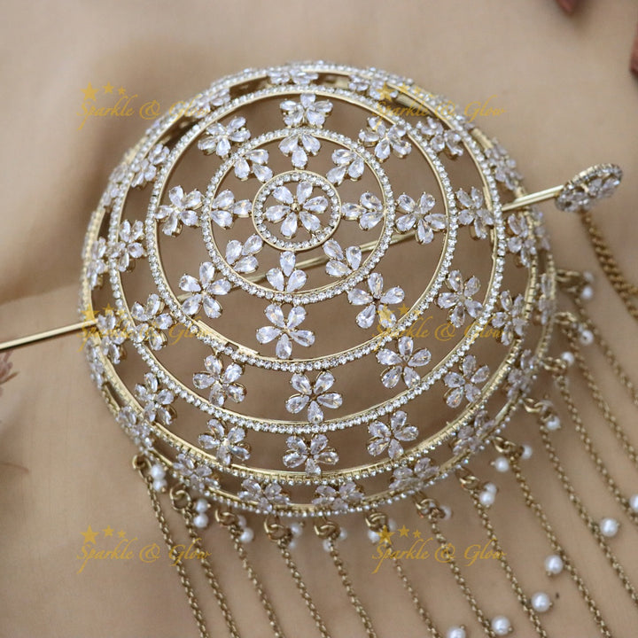Exquisite Bridal Hair Bun Decoration for Weddings