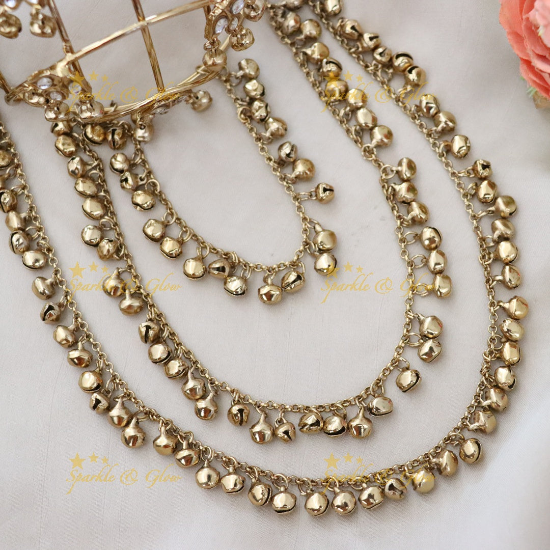 Exquisite Gold Bridal Hair Accessory | Sparkle & Glow