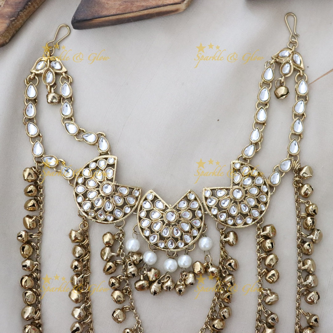 Sparkling Gold Hairpin for Weddings & Festive Occasions