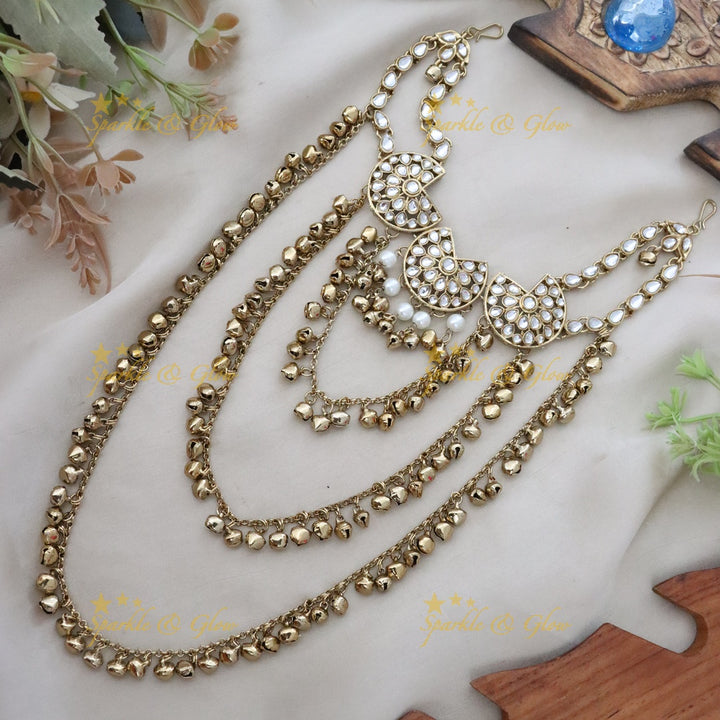 Sparkling Gold Hairpin for Weddings & Festive Occasions