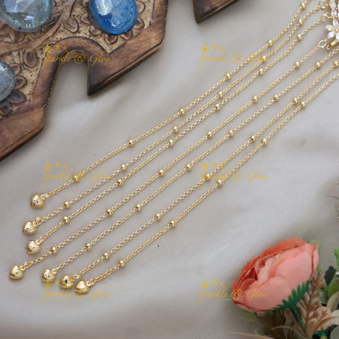 Elegant Gold Hair Chain for Weddings & Festive Events